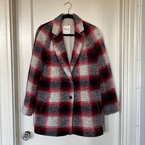 ~2015 Madewell plaid coat
